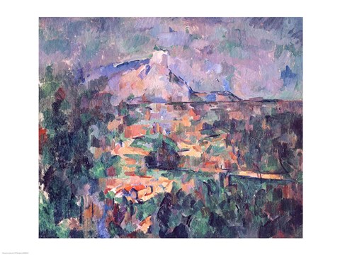 Framed Montagne Sainte-Victoire from Lauves Print
