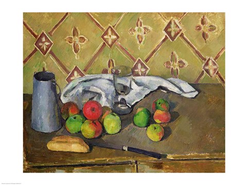 Framed Fruit, Serviette and Milk Jug, c.1879-82 Print