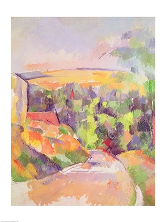 Framed Bend in the road, 1900-06 Print