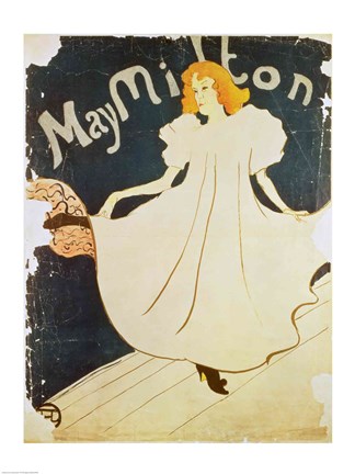 Framed May Milton, France, 1895 Print