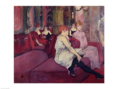 Framed In the Salon at the Rue des Moulins, 1894 Print