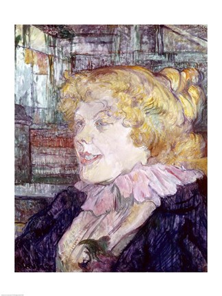 Framed English Girl from &#39;The Star&#39; at Le Havre, 1899 Print