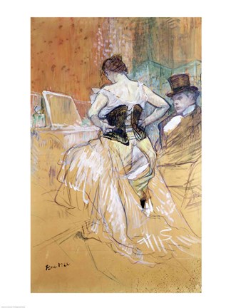 Framed Woman at her Toilet, study for &#39;Elles&#39;, c.1896 Print