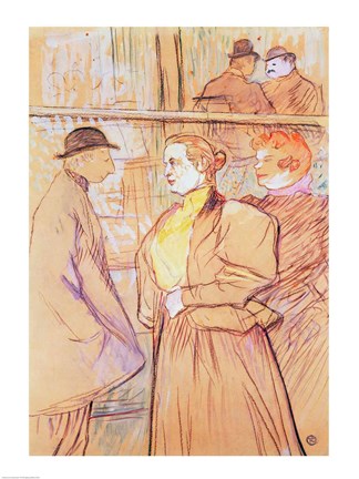 Framed Portrait of Marcelle Lendor, 1895 Print