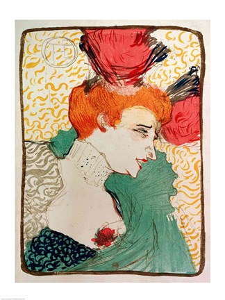 Framed Mademoiselle Marcelle Lender, 1895 Print