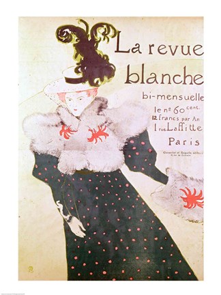 Framed Poster advertising &#39;La Revue Blanche&#39;, 1895 Print