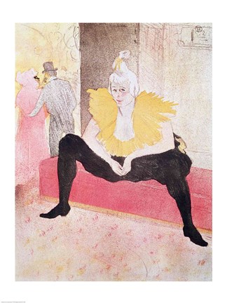 Framed Clowness Cha-U-Kao Seated, 1896 Print