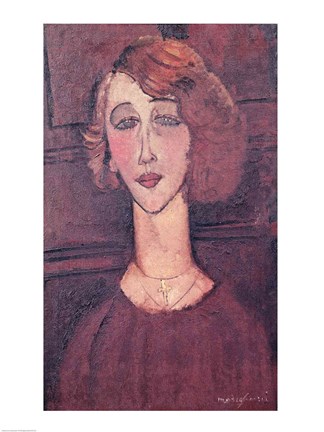 Framed Renee, 1917 Print