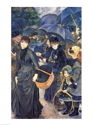 Framed Umbrellas Print