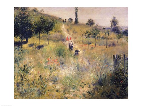 Framed Path through the Long Grass Print