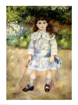 Framed Child with a Whip, 1885 Print