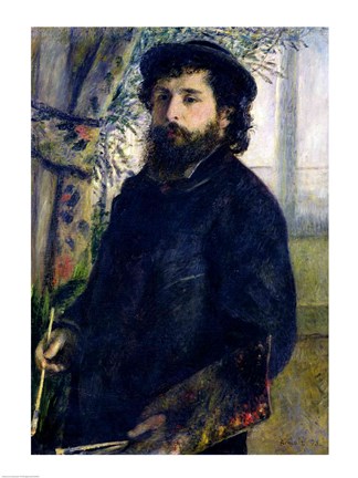 Framed Portrait of Claude Monet Print