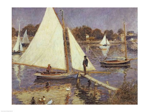 Framed Seine at Argenteuil, 1874 Print