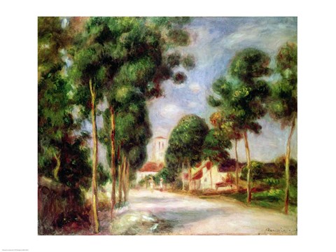 Framed Road to Essoyes, 1901 Print