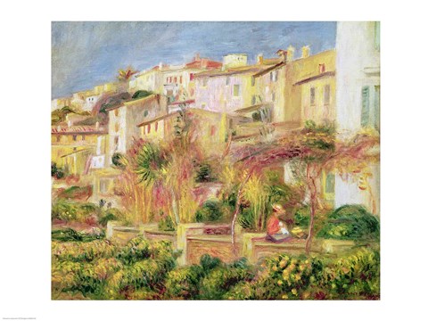 Framed Terrace in Cagnes, 1905 Print