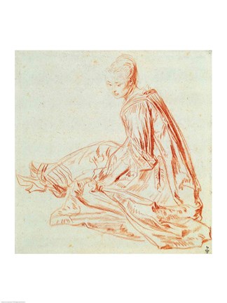 Framed Woman Smiling, 1875 Print