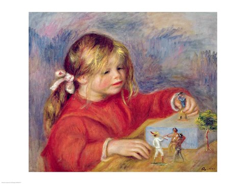 Framed Claude Renoir at play, c.1905 Print