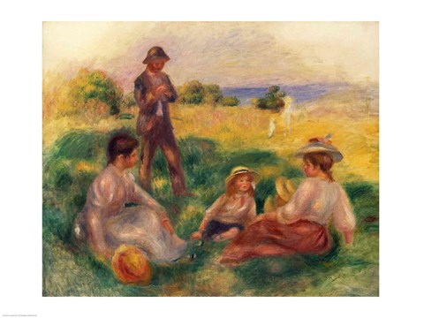 Framed Party in the Country at Berneval, 1898 Print