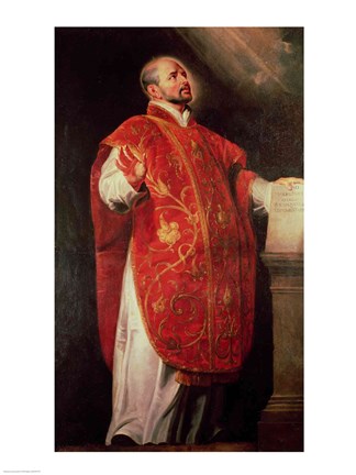 Framed St. Ignatius of Loyola Print