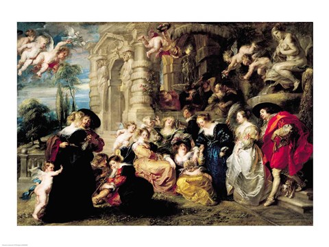 Framed Garden of Love Print