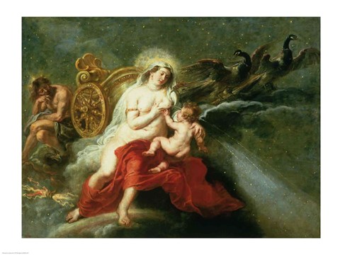 Framed Birth of the Milky Way, 1668 Print