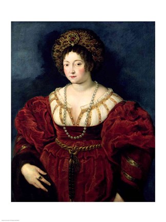 Framed Posthumous portrait of Isabella d&#39;Este Print