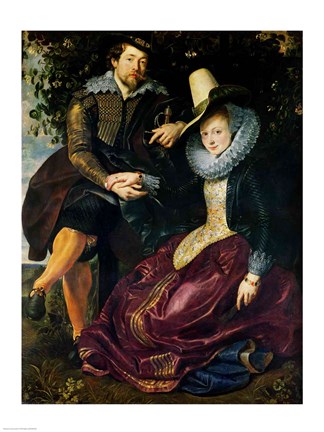 Framed Self portrait with Isabella Brandt Print