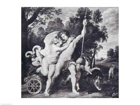 Framed Venus and Adonis Print