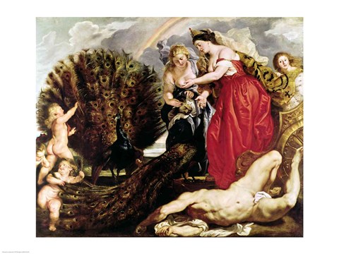 Framed Juno and Argus, 1611 Print