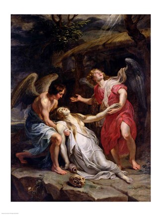 Framed Ecstasy of Mary Magdalene Print