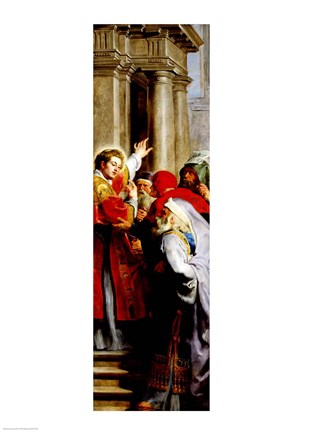 Framed St. Stephen Preaching Print