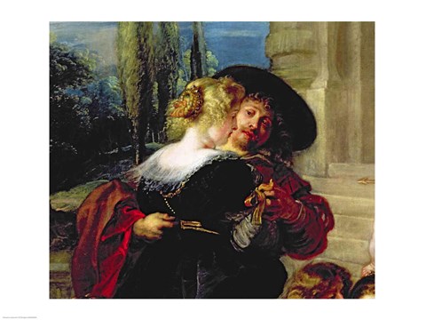 Framed Garden of Love (detail) Print