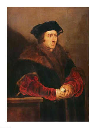 Framed Portrait of Sir Thomas More Print