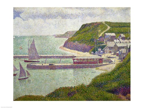 Framed Harbour at Port-en-Bessin at High Tide, 1888 Print