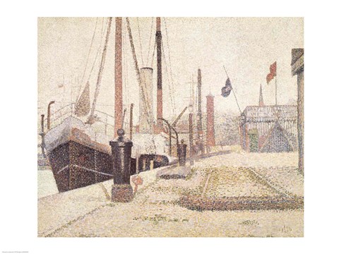 Framed La Maria at Honfleur, 1886 Print