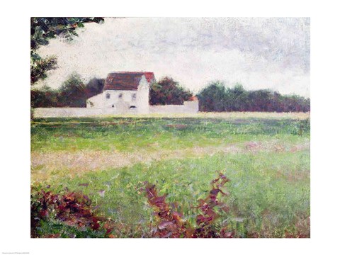 Framed Landscape in the Ile-de-France, 1881-82 Print