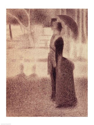 Framed Study for Sunday Afternoon on the Island of La Grande Jatte Print