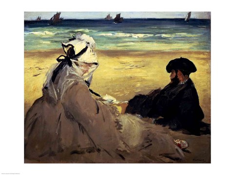Framed On the Beach, 1873 Print
