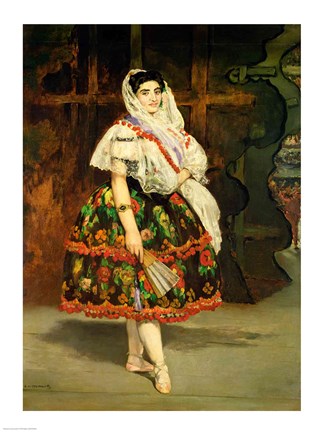 Framed Lola de Valence, 1862 Print