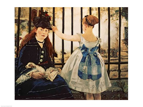 Framed Gare St. Lazare Print