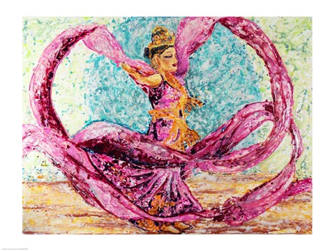 Framed Ribbon Dancer Print