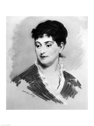 Framed Portrait of Madame Emile Zola, 1874 Print