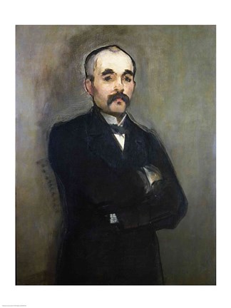 Framed Portrait of Georges Clemenceau Print