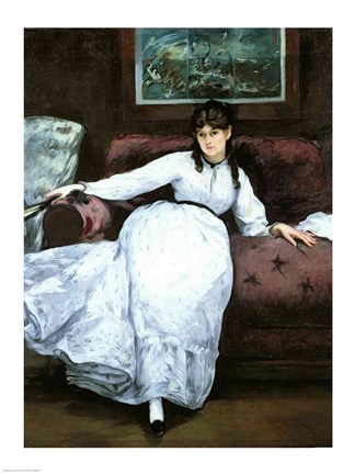 Framed Rest, portrait of Berthe Morisot Print