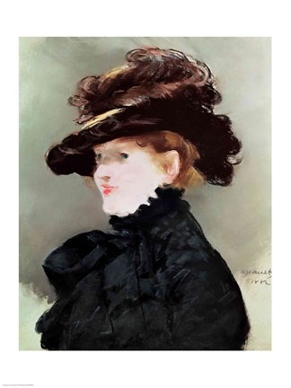Framed Portrait of Mery Laurent Print