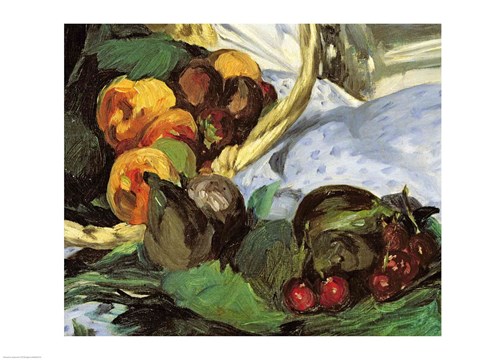 Framed Dejeuner sur l'Herbe, 1863 (fruit detail) Print