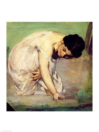 Framed Dejeuner sur l'Herbe, 1863 (woman detail) Print