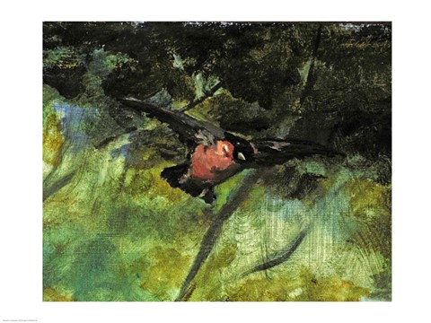 Framed Dejeuner sur l'Herbe, 1863 (bird detail) Print