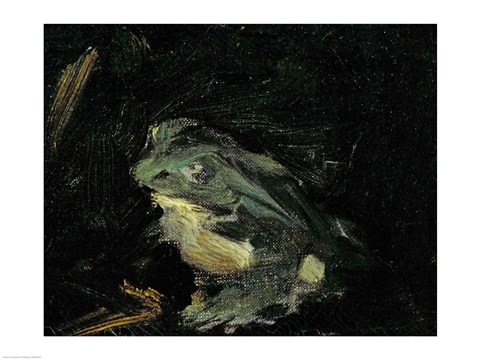 Framed Dejeuner sur l&#39;Herbe, 1863 (frog detail) Print