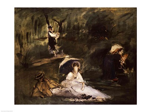 Framed Under the Trees Print